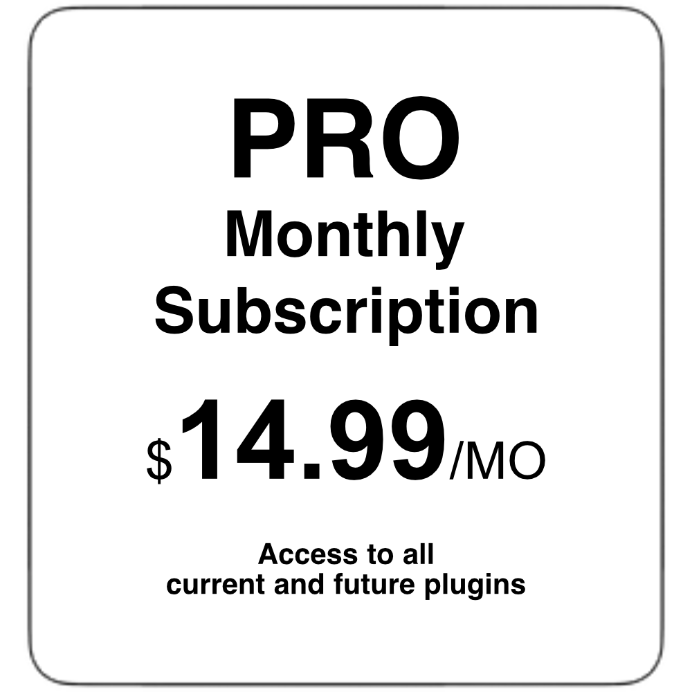 PRO - Monthly Subscription